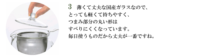 ちょっと大きめ万能ガラス急須